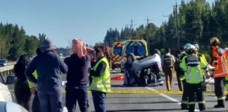 Trágico volcamiento en Ruta 5 Sur: cinco vidas perdidas en Cabrero.