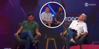 Panelistas de TNT Sports reaccionan en vivo a un temblor inesperado.