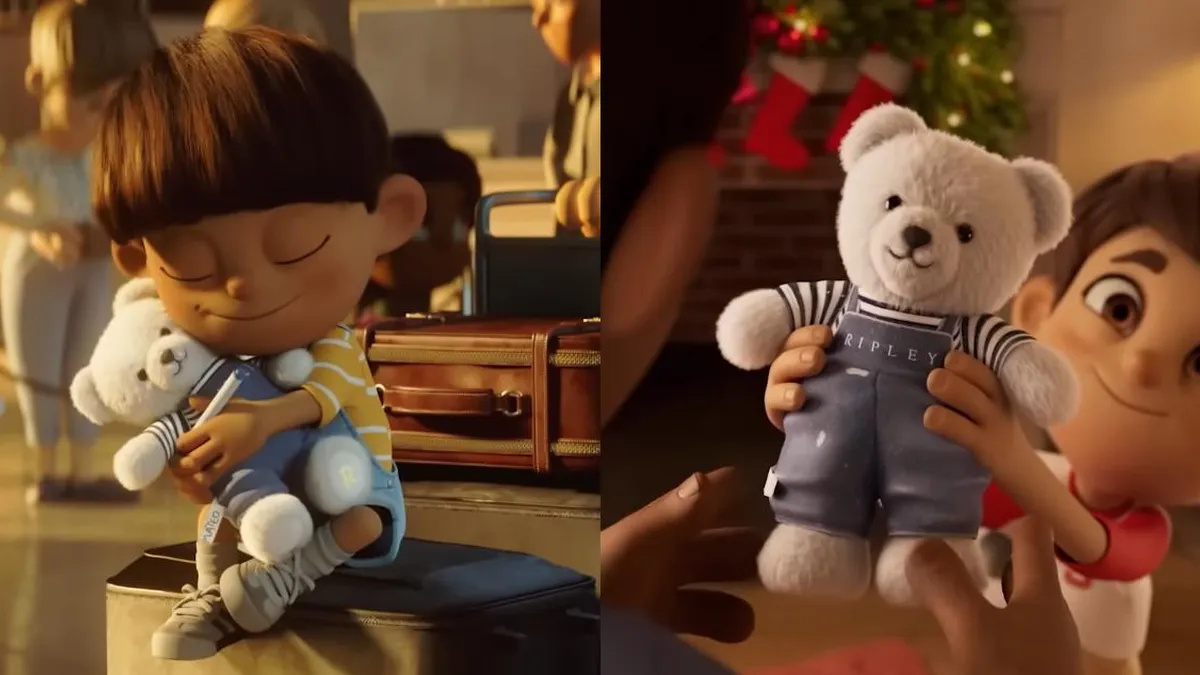 El icónico osito de Ripley regresa con un emotivo cortometraje navideño