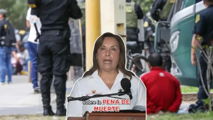 Dina Boluarte propone debatir la pena de muerte para violadores de menores en Perú.