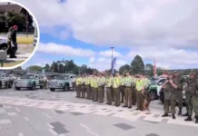 Detenidos tras evadir órdenes de arresto cerca de ceremonia de Carabineros.