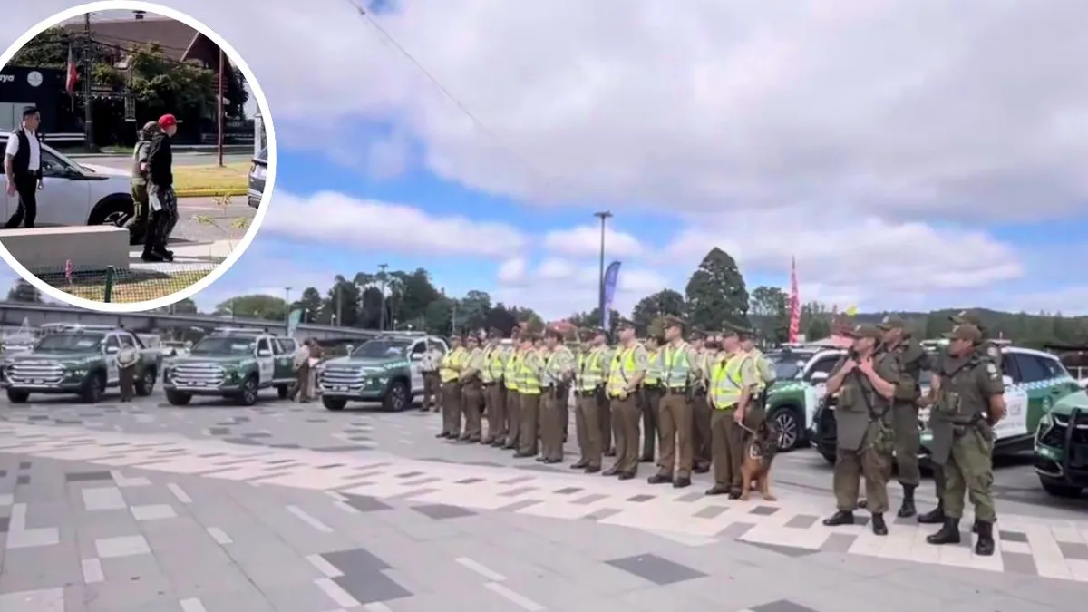 Detenciones previas marcan la entrega de nuevos vehículos a Carabineros en Los Ríos