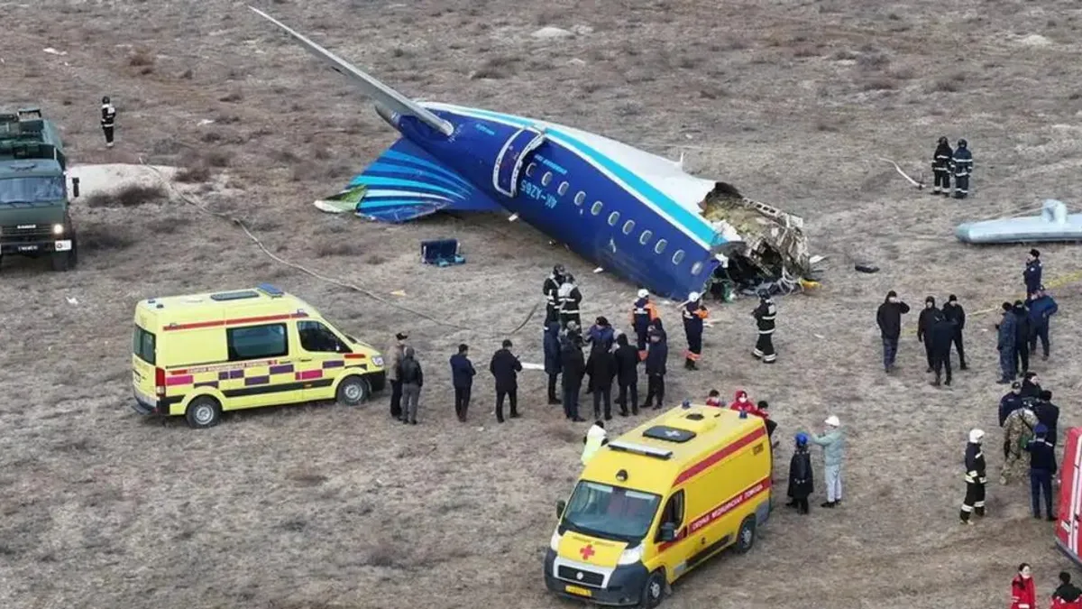 Accidente aéreo en Kazajistán: 32 sobrevivientes tras el siniestro de Azerbaijan Airlines