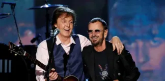 Paul McCartney y Ringo Starr juntos en el cierre de la gira Got Back Tour.