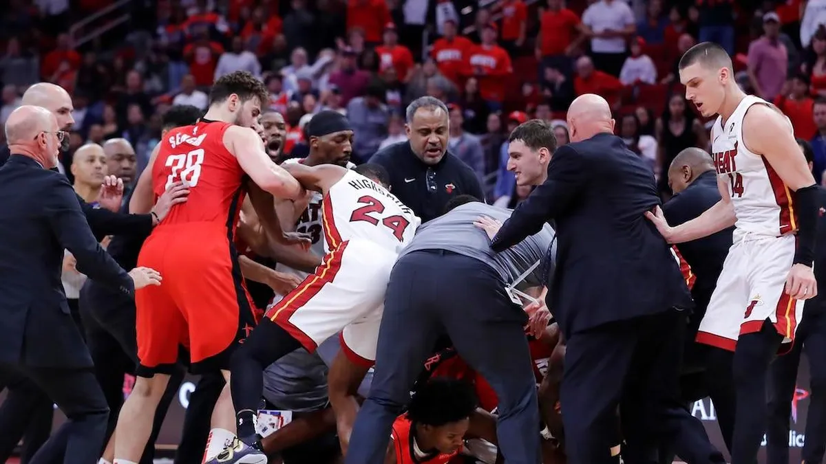 Tensión en el Toyota Center: siete expulsiones marcan el enfrentamiento entre Rockets y Heat