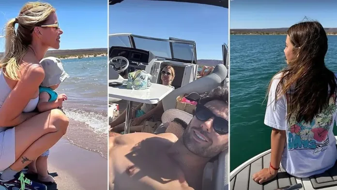 Nicole Neumann y Manu Urcera disfrutan de un paraíso familiar para despedir el año.