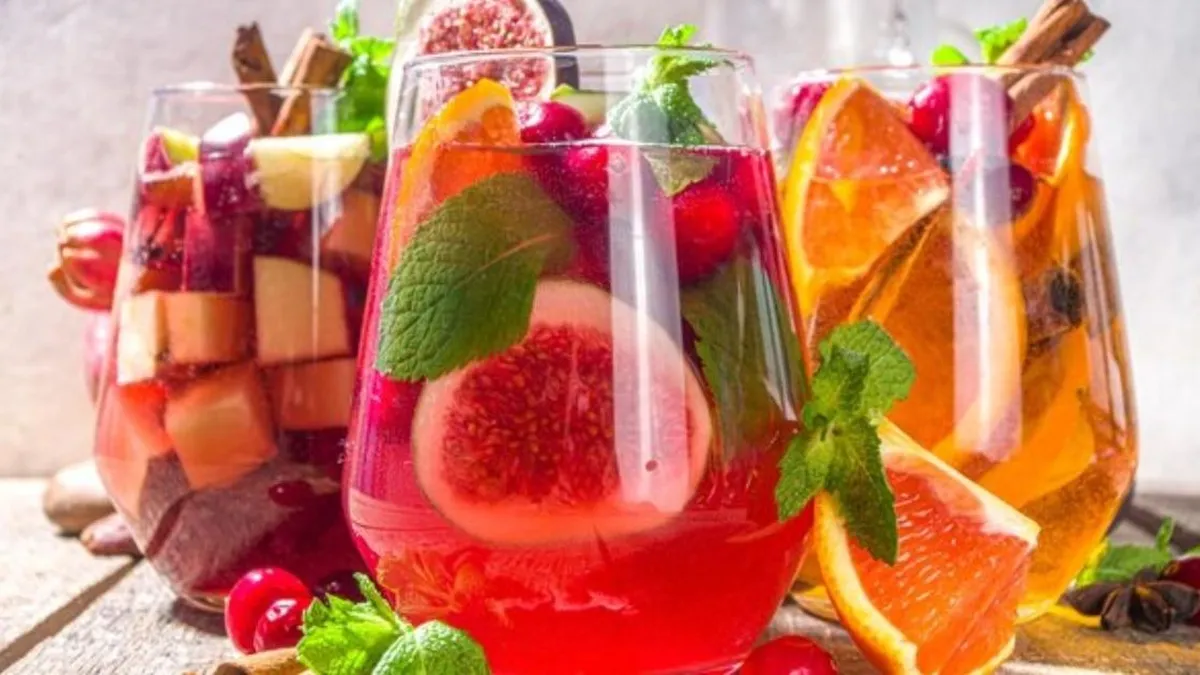 Delicioso ponche de frutas navideño: rápido