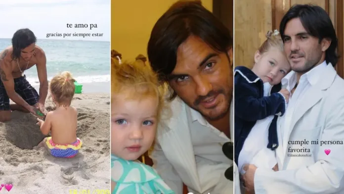 Indiana y Allegra celebran a su papá Fabián Cubero con un tierno mensaje: "Te amo".