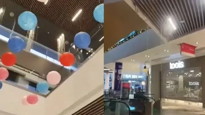 Cañerías del Mall Plaza Norte colapsan tras temblor en Santiago; evacuación inmediata.