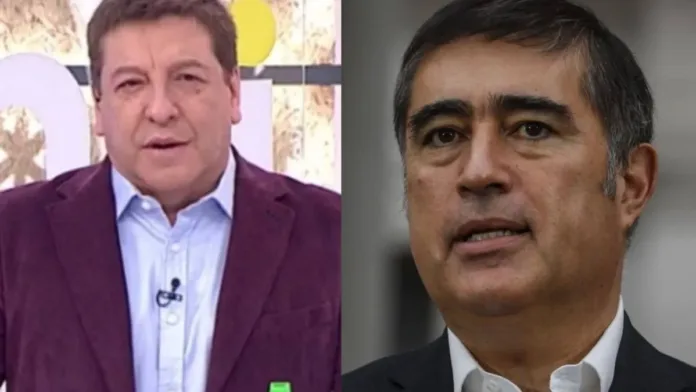 Julio César y Mario Desbordes debaten acaloradamente sobre el comercio ambulante.