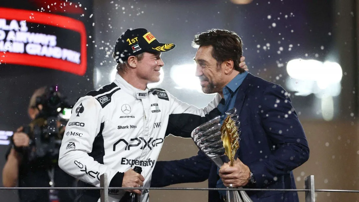 ¿Qué hacía Brad Pitt en el podio del Gran Premio de Abu Dhabi?