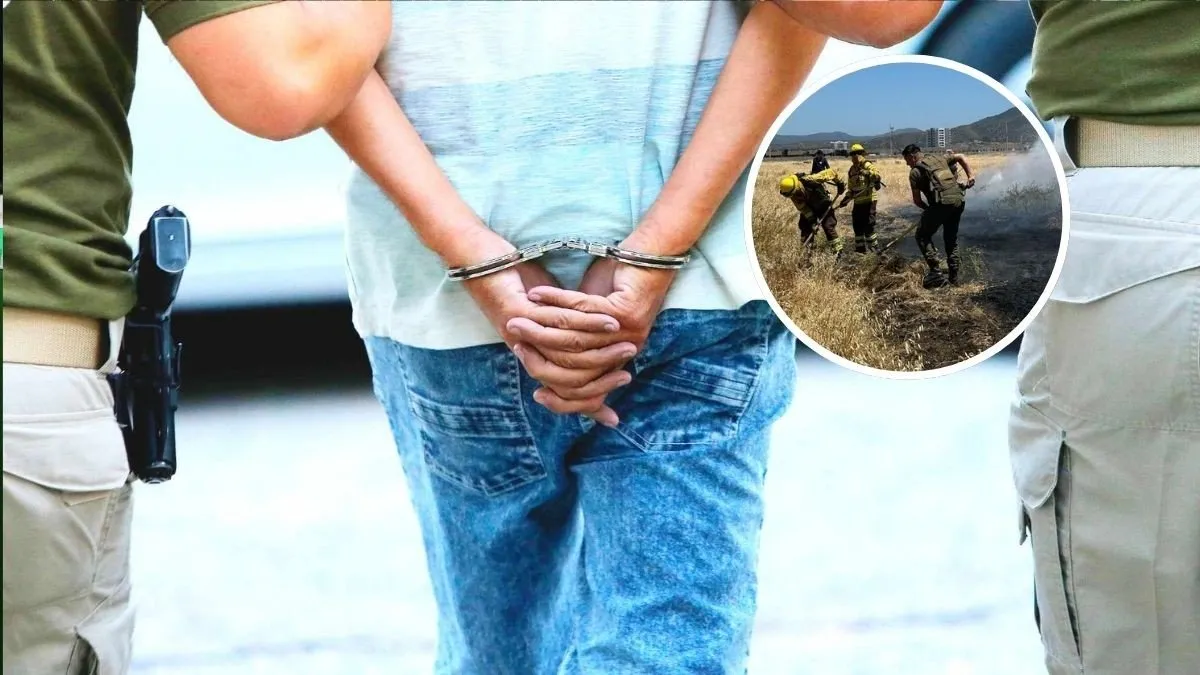 Detenidos dos hombres por presunta quema de pastizales en Quillota