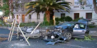 Accidente en Providencia: conductor ebrio choca y deja cinco heridos.