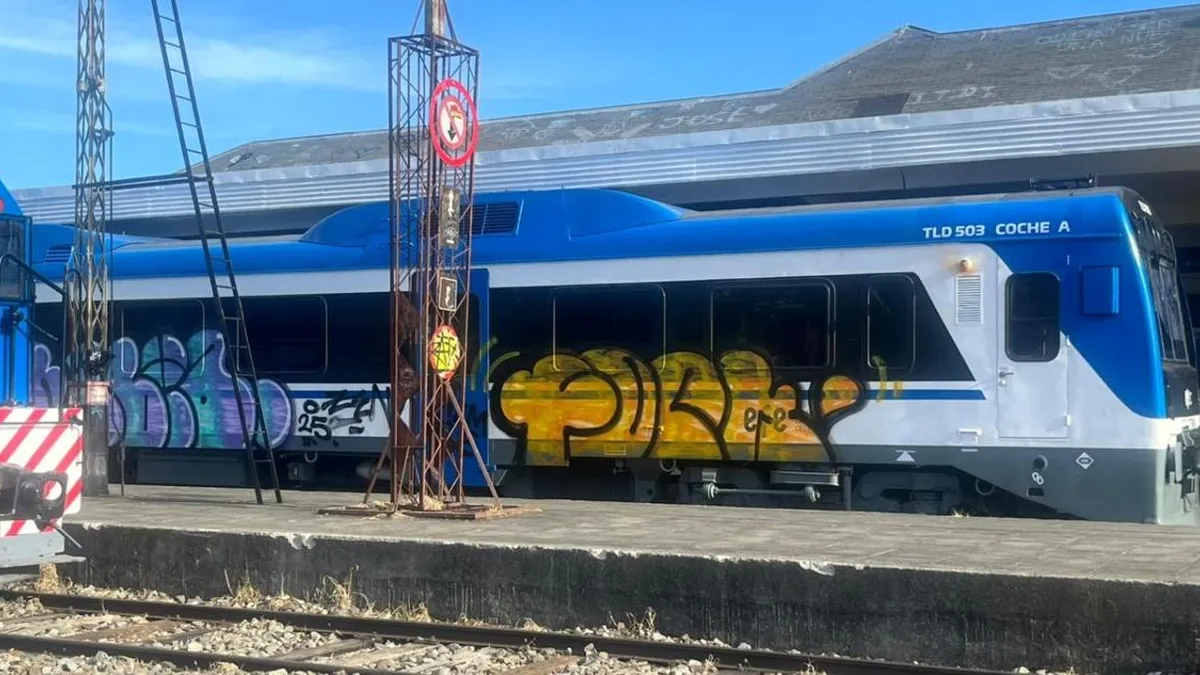 Vandalismo previo al inicio de operaciones del tren Llanquihue-Puerto Montt.