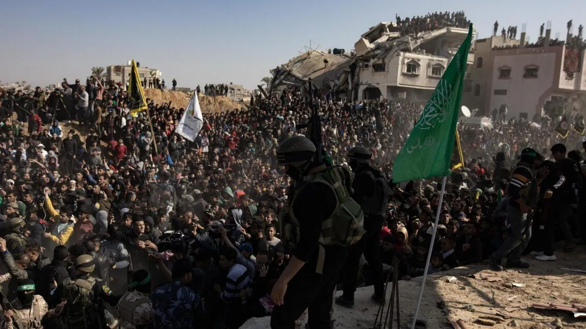 Netanyahu retrasa liberación de palestinos tras caótica entrega de rehenes por Hamás y exige garantías de seguridad