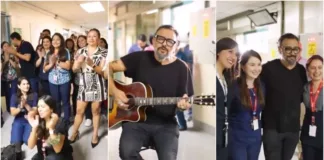 Claudio Valenzuela de Lucybell celebra la recuperación de su hija con un emotivo canto.