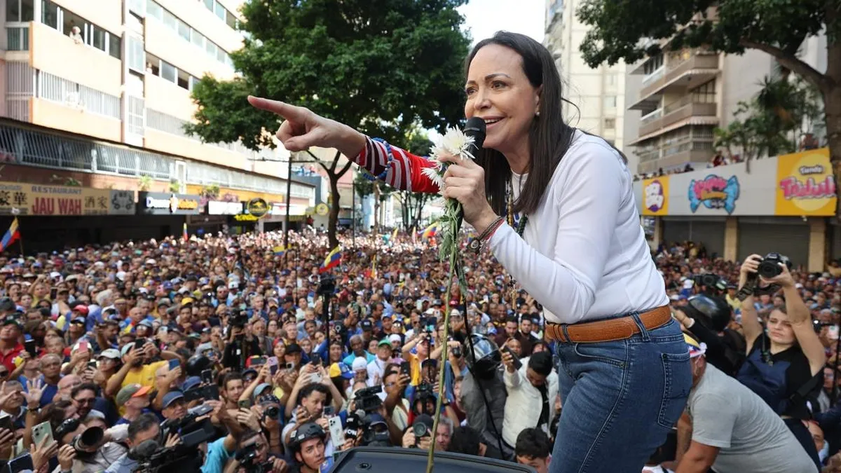 CIDH condena “terrorismo de Estado” en Venezuela tras retención de María Corina Machado durante protestas opositoras