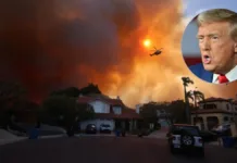 Trump critica a autoridades de California por su manejo de incendios forestales.