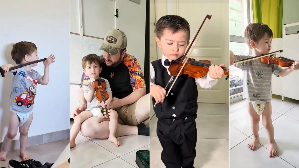 Filippo, el bebé prodigio del violín que cautivó a André Rieu con su talento inesperado