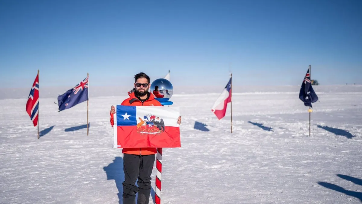 Gabriel Boric hace historia al visitar el Polo Sur como primer presidente latinoamericano