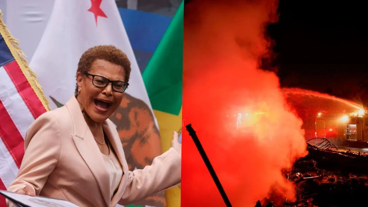 Crecen las críticas a la alcaldesa Karen Bass por su gestión ante devastadores incendios en California