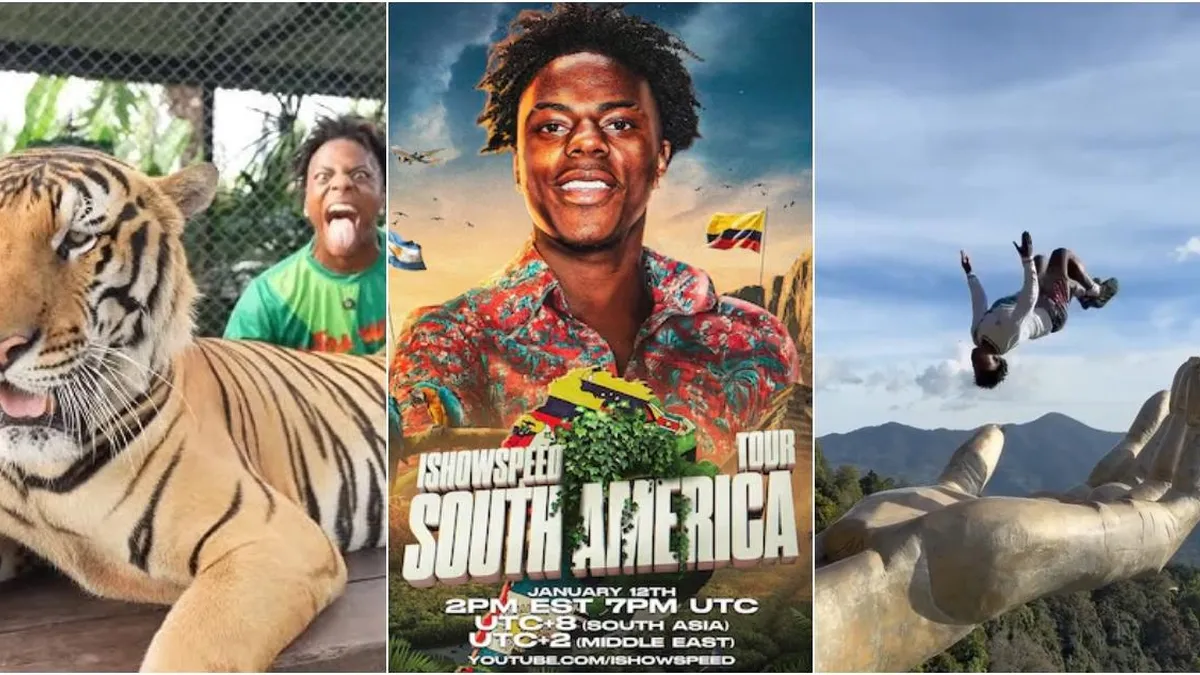 IShowSpeed inicia su gira por Latinoamérica: ¿qué locuras nos traerá el popular streamer?