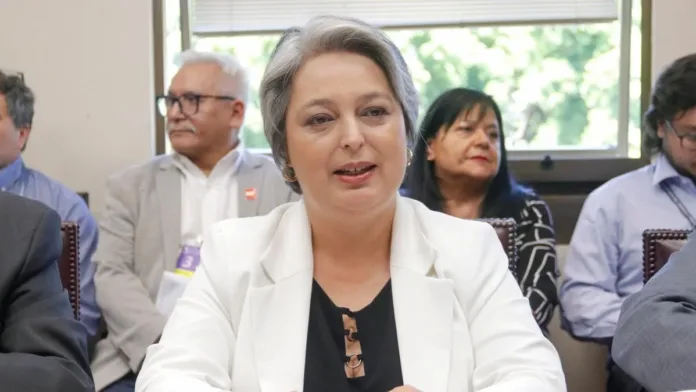 La ministra Jara defiende la reforma de pensiones ante críticas de aseguradoras estadounidenses.