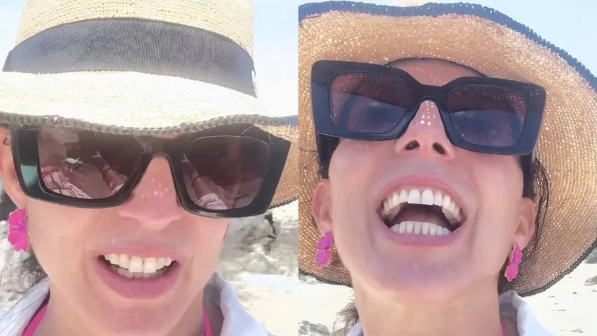 El inesperado encuentro de Luz Valdivieso con un ratón en la playa de Huentelauquén