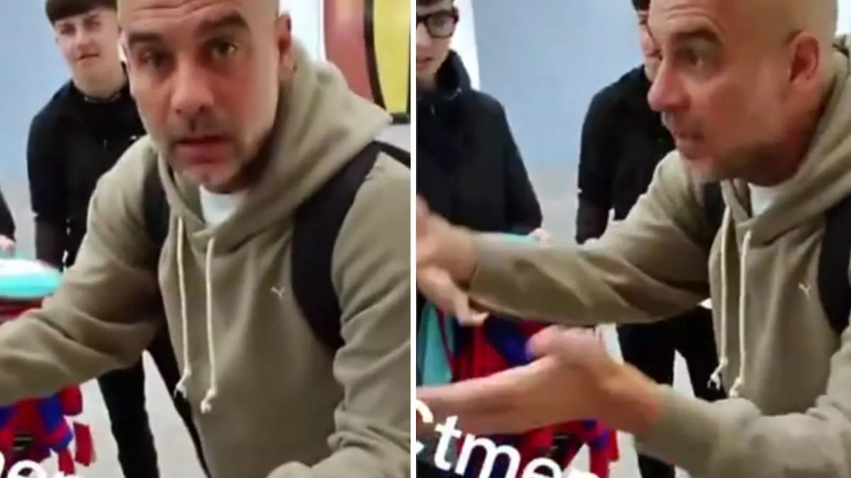 Pep Guardiola protagoniza un inesperado encuentro con fans que buscan su autógrafo en Inglaterra