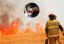 Detenido por incendio forestal en Talagante: trabajador agrícola en labores de arado.