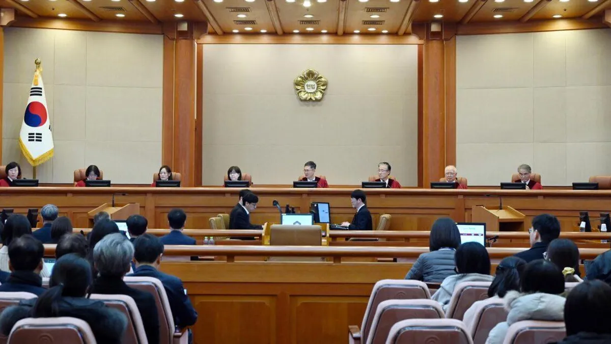 El presidente surcoreano ausente en la audiencia clave sobre su destitución.