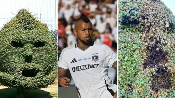 Un homenaje a Arturo Vidal se convierte en cenizas tras ser incendiado.