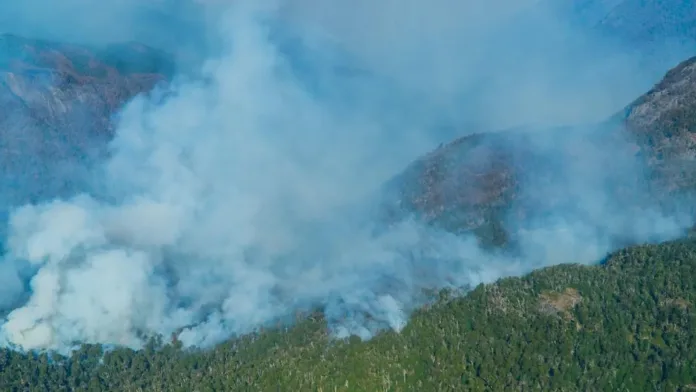 Megaincendio en Argentina avanza hacia Chile; se espera control para este miércoles.