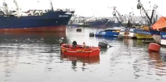 Cuerpo hallado en caleta Lenga podría estar vinculado a naufragio en Talcahuano.