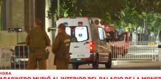 Carabinero en servicio en La Moneda fue encontrado muerto en el Palacio de Gobierno.