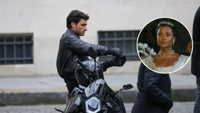 Carlos Sainz Jr. y su inesperado encuentro con una estrella de Bridgerton en París.