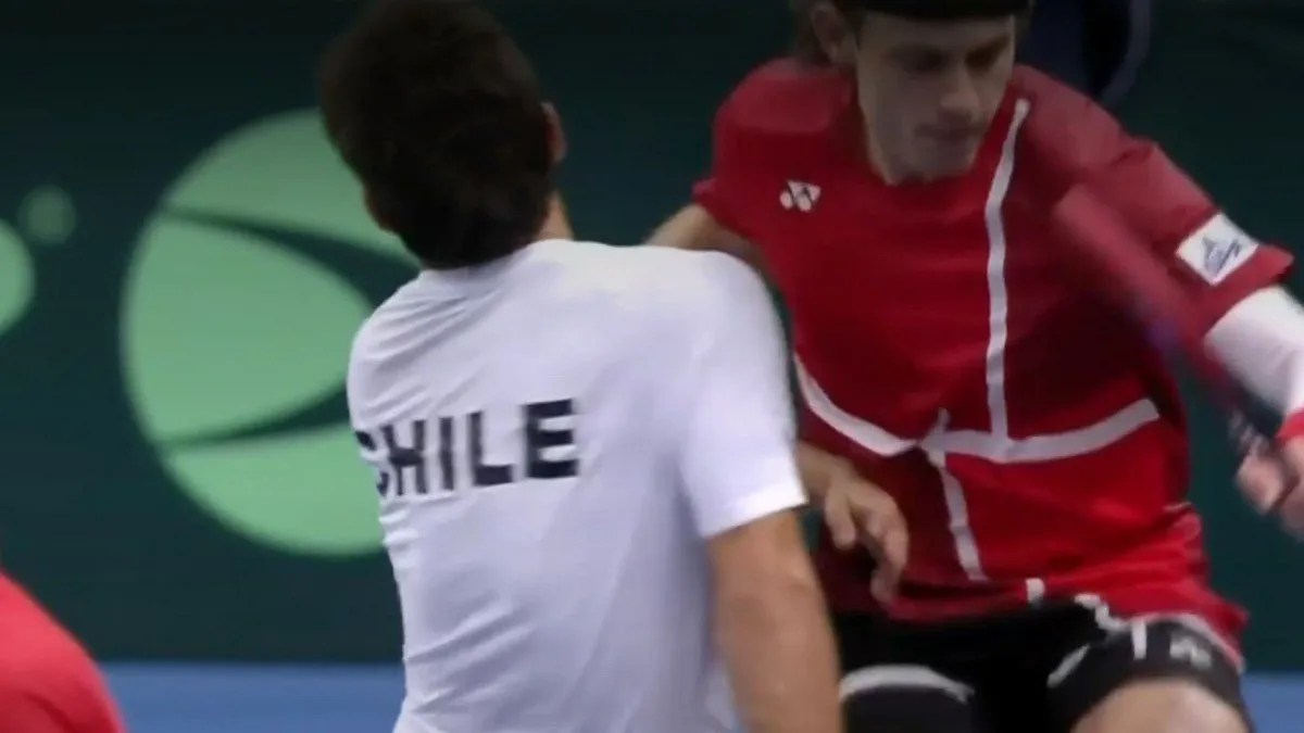 Agresión y descalificación marcan el polémico desenlace del partido entre Cristian Garin y Zizou Bergs en Copa Davis