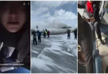 Pasajeros capturan el momento del accidente del avión de Delta en Toronto.