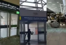 Ciudadano haitiano detenido en Aeropuerto de Santiago por destrozos y situación irregular.