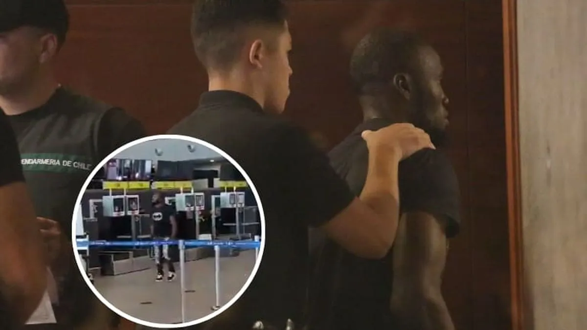 Hombre haitiano destroza pantallas en aeropuerto de Santiago y queda en prisión preventiva por daños y riesgos a la seguridad