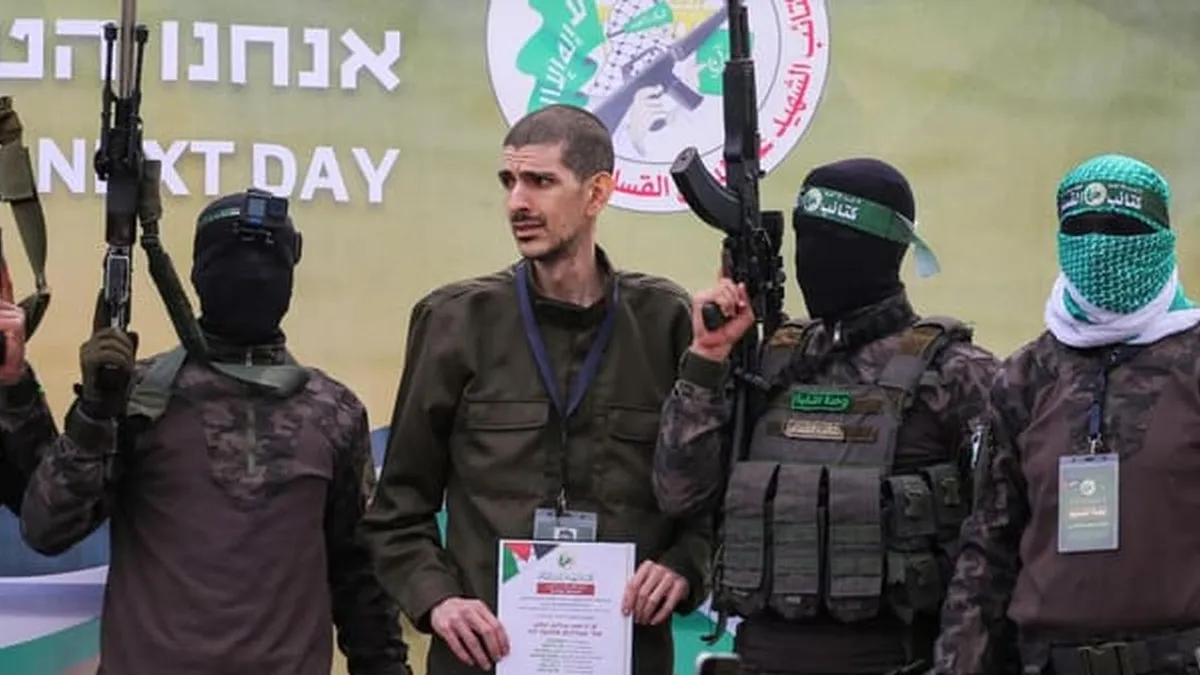 Hamás libera a tres rehenes israelíes tras 16 meses de cautiverio.