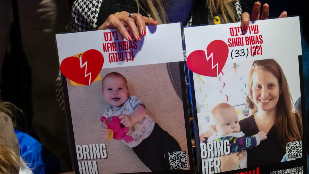 Hamás alega confusión en identificación de restos de Shiri Bibas tras ataque aéreo israelí