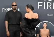 Kanye West apoya a Bianca Censori tras la polémica por su vestido en los Grammy.