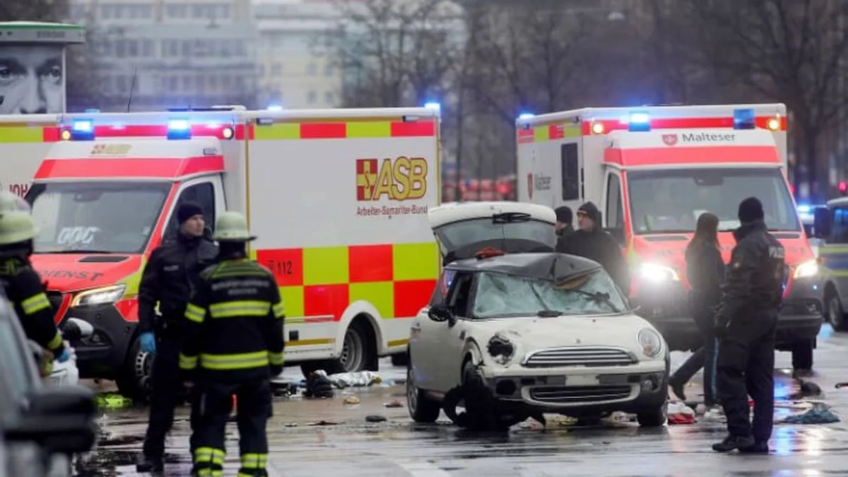 Atropello múltiple en Múnich deja 28 heridos durante manifestación; autor identificado como solicitante de asilo afgano