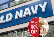 Old Navy cierra su única tienda en Chile con grandes descuentos en vestuario.