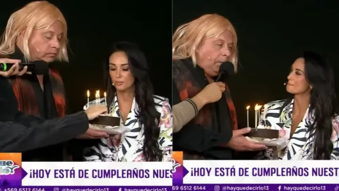 Willy Sabor sorprende a Pamela Díaz en su cumpleaños con una divertida broma.