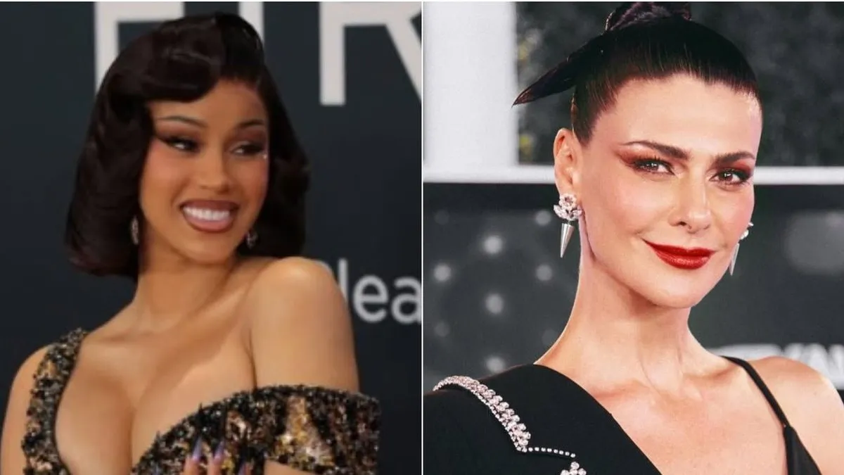Cardi B brilla en los Grammy con el vestido que ya lució Tonka Tomicic.