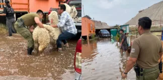 Evacuación en Calama tras la crecida del río Loa