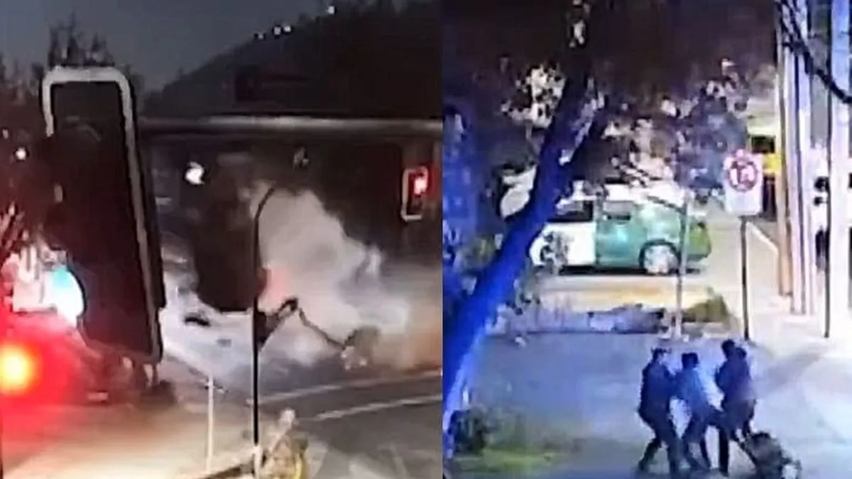 Accidente en Providencia: vehículo a alta velocidad impacta vivienda deshabitada y conductor es detenido por ebriedad