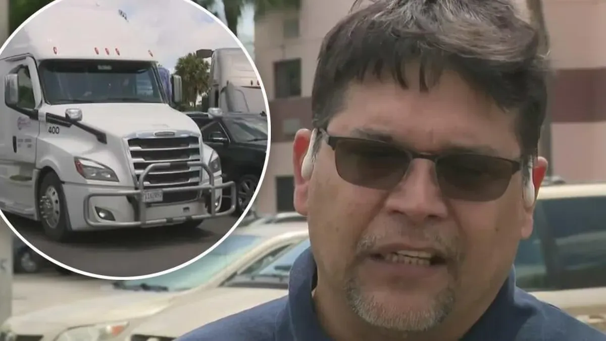 Reacciones mixtas de camioneros en Miami ante la orden de Trump sobre el inglés.